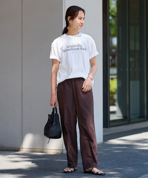 FRAMeWORK(フレームワーク)の「GULFCOAST SPORTSWEAR 別注CREW TEE(Tシャツ/カットソー・レディース・ネイビー/ブラウン/ホワイト・FREE)」の13枚目の写真