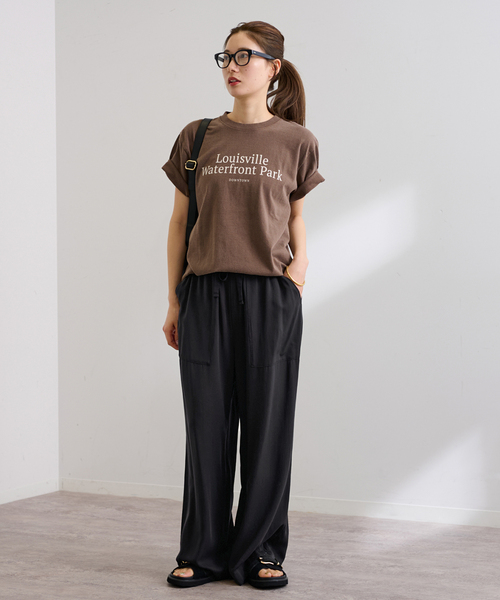FRAMeWORK(フレームワーク)の「GULFCOAST SPORTSWEAR 別注CREW TEE(Tシャツ/カットソー・レディース・ネイビー/ブラウン/ホワイト・FREE)」の22枚目の写真