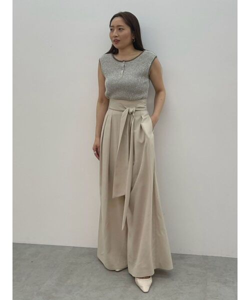 LAGUNAMOON（ラグナムーン）の「ミニマルメランジニットプルオーバー（ニット/セーター・レディース・ベージュ/ブラウン/ブラック/ライトブルー・FREE）」の8枚目の写真