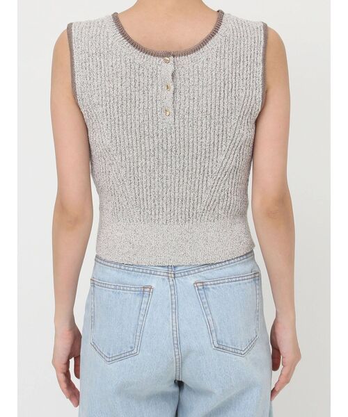 LAGUNAMOON（ラグナムーン）の「ミニマルメランジニットプルオーバー（ニット/セーター・レディース・ベージュ/ブラウン/ブラック/ライトブルー・FREE）」の14枚目の写真