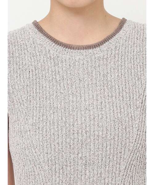 LAGUNAMOON（ラグナムーン）の「ミニマルメランジニットプルオーバー（ニット/セーター・レディース・ベージュ/ブラウン/ブラック/ライトブルー・FREE）」の15枚目の写真