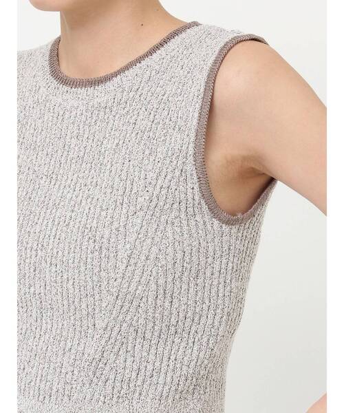 LAGUNAMOON（ラグナムーン）の「ミニマルメランジニットプルオーバー（ニット/セーター・レディース・ベージュ/ブラウン/ブラック/ライトブルー・FREE）」の16枚目の写真