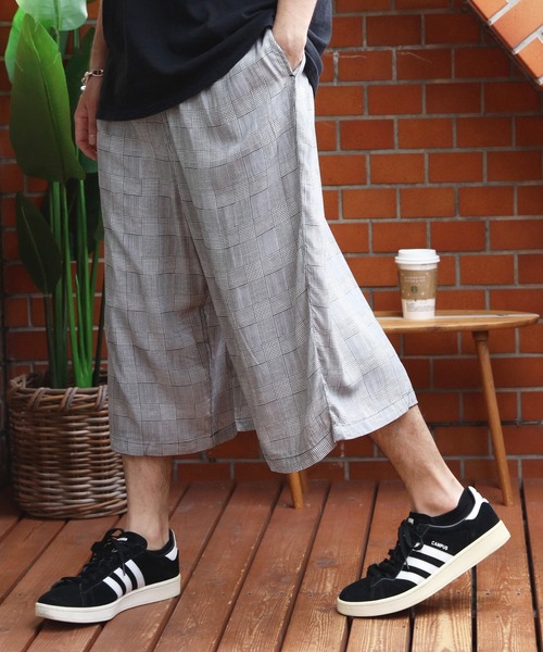 8(eight)(エイト)の「リラックス ワイドパンツ(その他パンツ・メンズ・ブラック系その他/グレー系その他/ブラック/ブルー系その他/カーキ・X-LARGE/SMALL/MEDIUM/LARGE)」の1枚目の写真