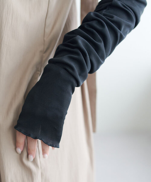 DISCOAT（ディスコート）の「クールロングアームカバー（アームカバー・レディース・ブルー/ブラック/グレー・FREE）」の6枚目の写真