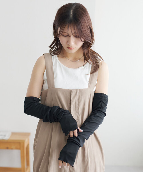 DISCOAT（ディスコート）の「クールロングアームカバー（アームカバー・レディース・ブルー/ブラック/グレー・FREE）」の8枚目の写真