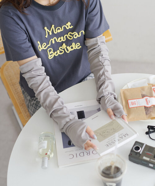 DISCOAT（ディスコート）の「クールロングアームカバー（アームカバー・レディース・ブルー/ブラック/グレー・FREE）」の10枚目の写真