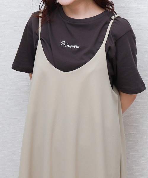 【洗練された抜け感】D&G ロゴプリント＆刺繍 コットン Tシャツ セール】 【洗える】ロゴ刺繍プリントTシャツ （カットソー