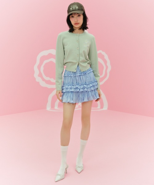 SNIDEL（スナイデル）の「【BOUQUET OF JOY】フラワーキャップ（キャップ・レディース・ネイビー/ピンク/アイボリー・FREE）」の8枚目の写真