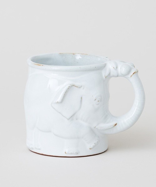 YAMASHITA Maria ホワイトマグカップ 横浜釣りフェス　限定 ANIMAL MUG ホワイト / かしわ窯×TODAY'S SPECIAL（グラス