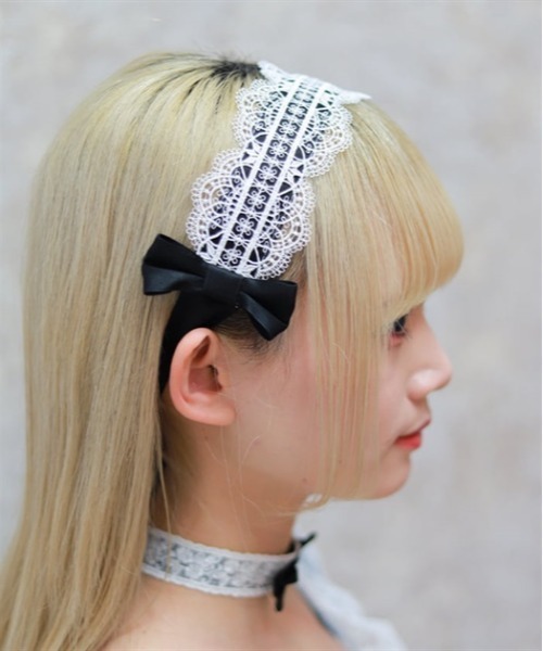 Chalmiere(シャルミエール)の「シュエットヘッドドレス(その他ヘアアクセサリー・レディース・ブラック/ブルー/グレー/パープル・FREE)」の2枚目の写真