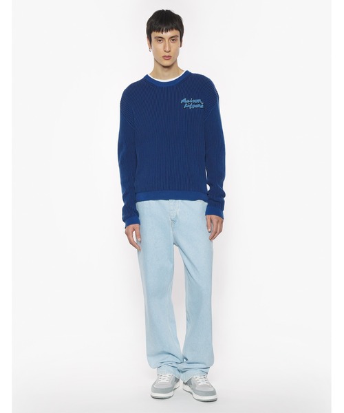MAISON KITSUNE × BLUE BLUE インディゴ スウェット メゾン キツネ × ブルーブルー「インディゴ」を基調としたシャツ