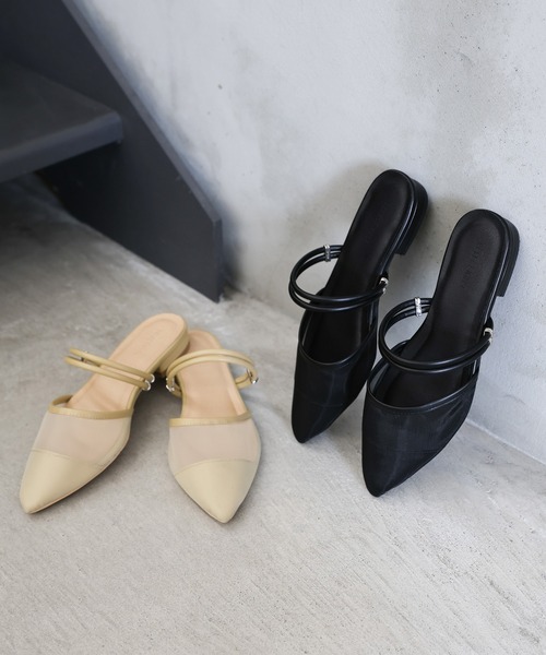 select MOCA ダブルストラップメッシュサンダル ダブルストラップメッシュサンダル – SELECT MOCA