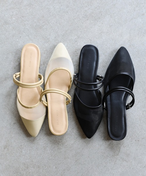 ダブルストラップメッシュサンダル（サンダル）｜select MOCA