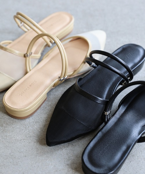 select MOCA(セレクトモカ)の「ダブルストラップメッシュサンダル(サンダル・レディース・ベージュ/ブラック・LARGE/MEDIUM/SMALL)」の21枚目の写真