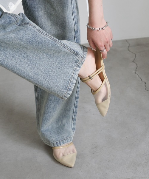 select MOCA(セレクトモカ)の「ダブルストラップメッシュサンダル(サンダル・レディース・ベージュ/ブラック・LARGE/MEDIUM/SMALL)」の17枚目の写真