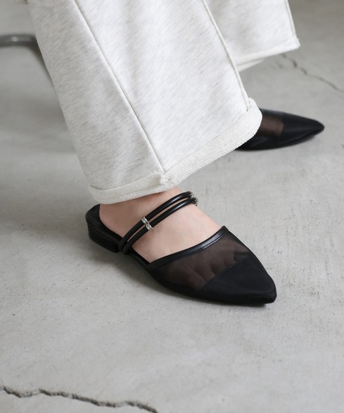 select MOCA(セレクトモカ)の「ダブルストラップメッシュサンダル(サンダル・レディース・ベージュ/ブラック・LARGE/MEDIUM/SMALL)」の8枚目の写真