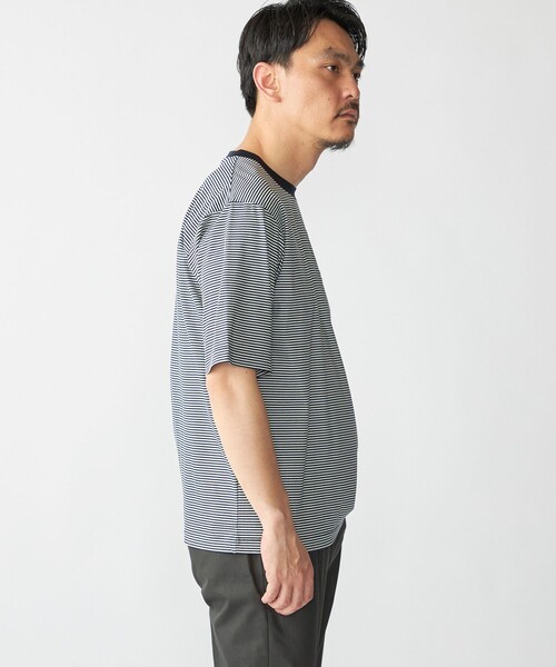 SHIPS（シップス）の「SHIPS: 〈接触冷感 / 抗菌防臭機能〉クールタッチ スムース Tシャツ（Tシャツ/カットソー・メンズ・ブラック/ネイビー/ダークブルー/ホワイト・SMALL/MEDIUM/LARGE/X-LARGE）」の8枚目の写真