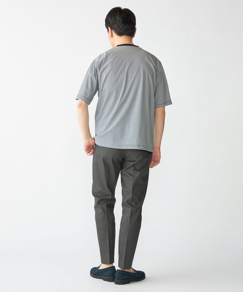 SHIPS（シップス）の「SHIPS: 〈接触冷感 / 抗菌防臭機能〉クールタッチ スムース Tシャツ（Tシャツ/カットソー・メンズ・ブラック/ネイビー/ダークブルー/ホワイト・SMALL/MEDIUM/LARGE/X-LARGE）」の11枚目の写真