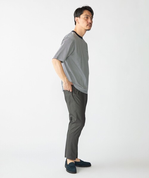 SHIPS（シップス）の「SHIPS: 〈接触冷感 / 抗菌防臭機能〉クールタッチ スムース Tシャツ（Tシャツ/カットソー・メンズ・ブラック/ネイビー/ダークブルー/ホワイト・SMALL/MEDIUM/LARGE/X-LARGE）」の12枚目の写真