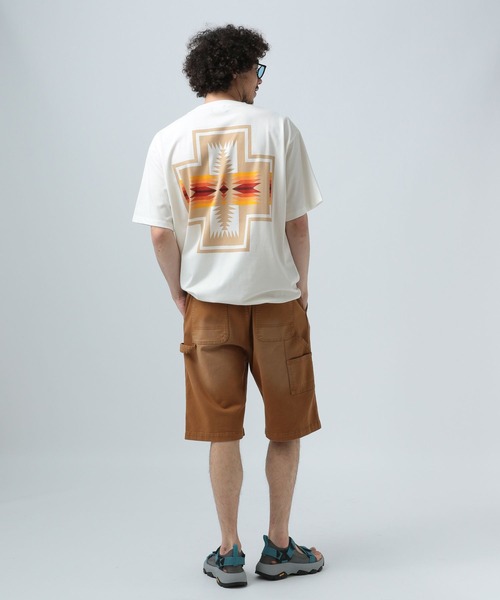 PENDLETON（ペンドルトン）の「【PENDLETON(ペンドルトン)】別注ドローコードバックプリントTシャツ[吸水速乾]（Tシャツ/カットソー・メンズ・ブルー/ホワイト系その他/ホワイト系その他2/オフホワイト/ライトグレー・MEDIUM/LARGE）」の21枚目の写真