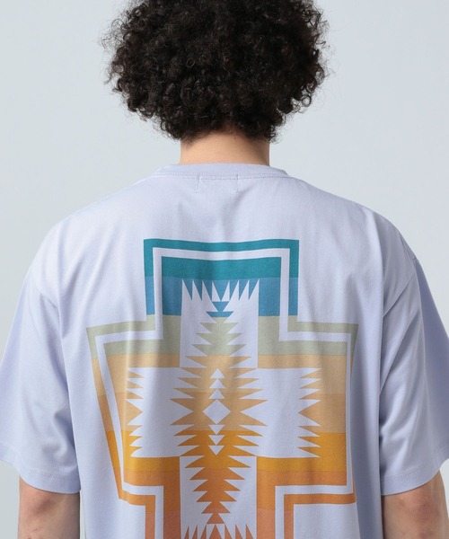 PENDLETON（ペンドルトン）の「【PENDLETON(ペンドルトン)】別注ドローコードバックプリントTシャツ[吸水速乾]（Tシャツ/カットソー・メンズ・ブルー/ホワイト系その他/ホワイト系その他2/オフホワイト/ライトグレー・MEDIUM/LARGE）」の10枚目の写真