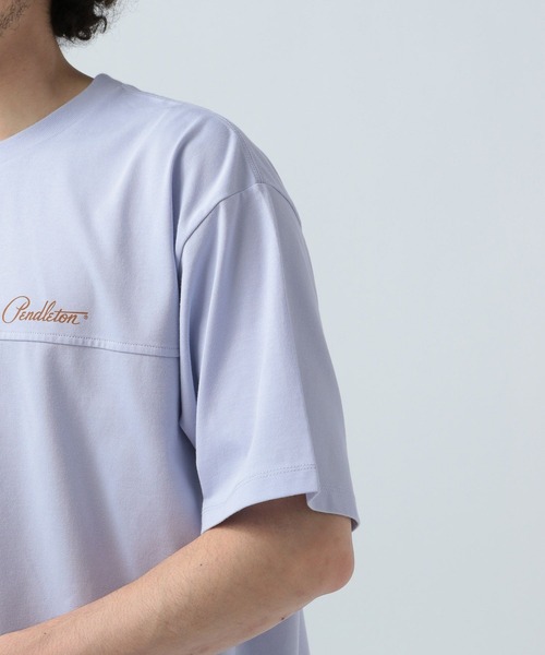 PENDLETON（ペンドルトン）の「【PENDLETON(ペンドルトン)】別注ドローコードバックプリントTシャツ[吸水速乾]（Tシャツ/カットソー・メンズ・ブルー/ホワイト系その他/ホワイト系その他2/オフホワイト/ライトグレー・MEDIUM/LARGE）」の12枚目の写真