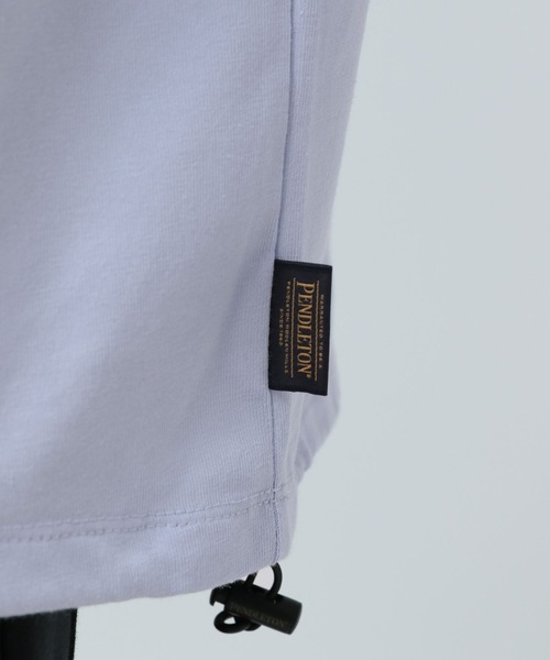 PENDLETON（ペンドルトン）の「【PENDLETON(ペンドルトン)】別注ドローコードバックプリントTシャツ[吸水速乾]（Tシャツ/カットソー・メンズ・ブルー/ホワイト系その他/ホワイト系その他2/オフホワイト/ライトグレー・MEDIUM/LARGE）」の15枚目の写真