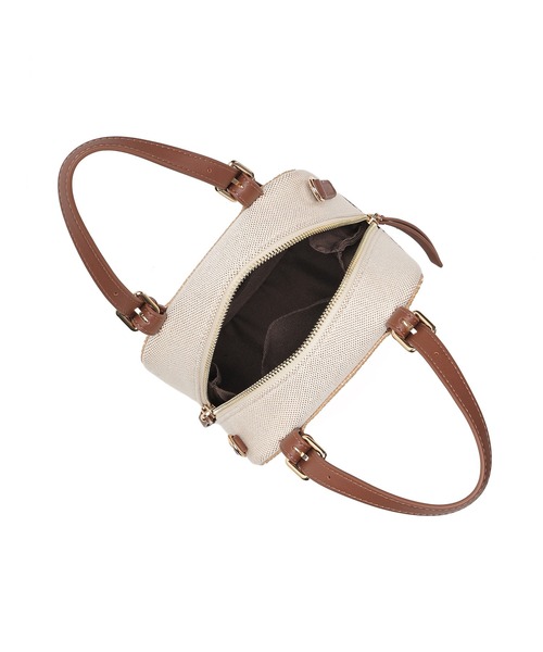 Ungrid(アングリッド)の「【Ungrid/アングリッド】雑材コンビ スクエアミニショルダーバッグ(かごバッグ・レディース・ブラウン/ホワイト/ブラック・FREE)」の7枚目の写真