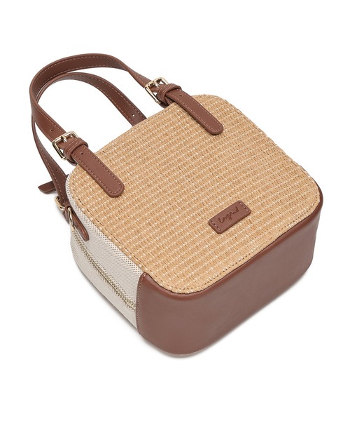 Ungrid(アングリッド)の「【Ungrid/アングリッド】雑材コンビ スクエアミニショルダーバッグ(かごバッグ・レディース・ブラウン/ホワイト/ブラック・FREE)」の14枚目の写真