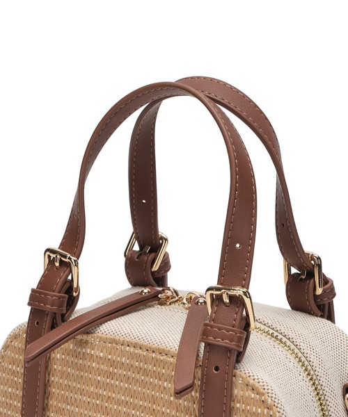 Ungrid(アングリッド)の「【Ungrid/アングリッド】雑材コンビ スクエアミニショルダーバッグ(かごバッグ・レディース・ブラウン/ホワイト/ブラック・FREE)」の15枚目の写真