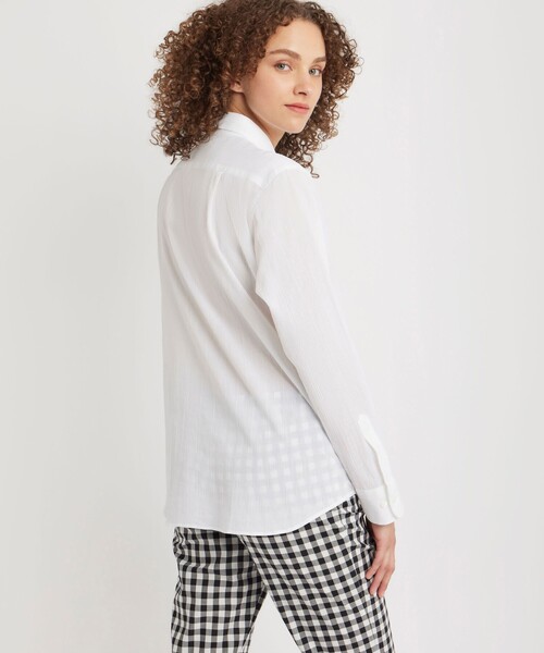 agnes b.(アニエスベー)の「コットン 長袖 シャツ "Saori"(シャツ/ブラウス・レディース・ホワイト・38/36)」の4枚目の写真
