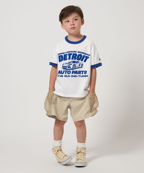 green label relaxing(グリーンレーベルリラクシング)の「ショートパンツ / キッズ 110cm-130cm - UVカット -(その他パンツ・キッズ・ダークグレー/ナチュラル・120cm/110cm/130cm)」の7枚目の写真