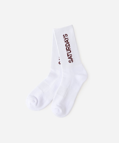 Saturdays NYC(サタデーズ ニューヨークシティ )の「Logo Socks(ソックス/靴下・メンズ・グリーン/ネイビー/ホワイト系その他2・FREE)」の2枚目の写真