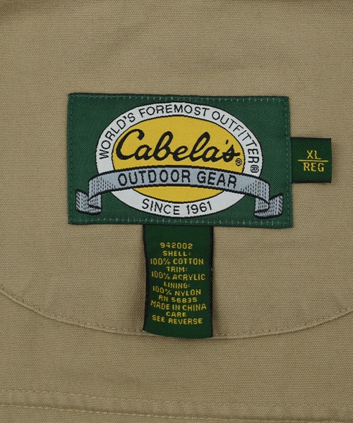 VINTAGE（ヴィンテージ）の「【ヴィンテージ古着】Y2K Cabela’ｓ アウトドア ベスト（ベスト・メンズ・カーキ・X-LARGE）」の5枚目の写真