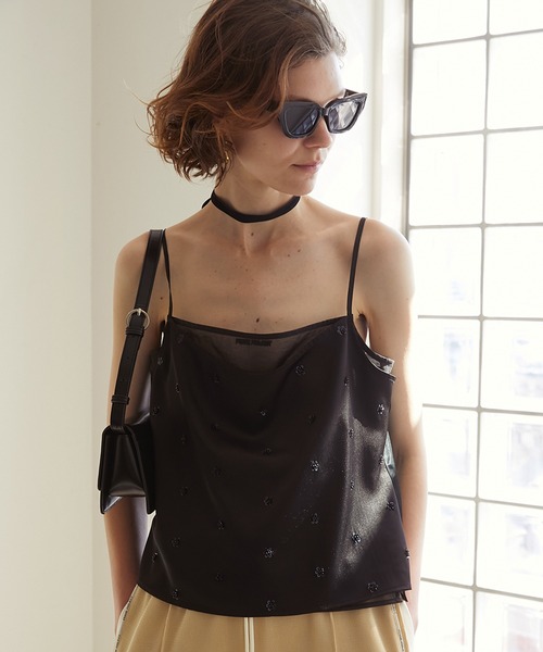 MAISON SPECIAL - See-through BustierLayeredTop プランクプロジェクト レーストリムビスチェ / Lace Trim Bustier（ベスト）｜PRANK