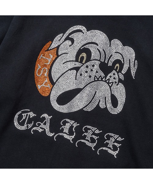 CALEE（キャリー）の「× TSY RHINESTONE PRINTED ZIP HOODIE（パーカー・メンズ・ブラック・X-LARGE/LARGE/MEDIUM）」の7枚目の写真