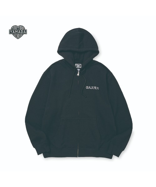 CALEE（キャリー）の「× TSY RHINESTONE PRINTED ZIP HOODIE（パーカー・メンズ・ブラック・X-LARGE/LARGE/MEDIUM）」の9枚目の写真