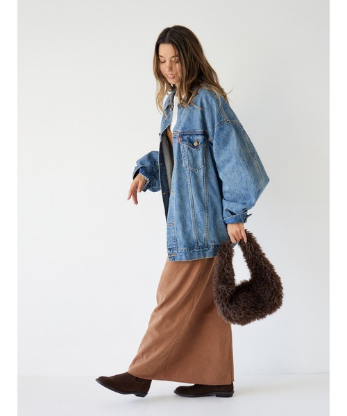 Ungrid(アングリッド)の「ピーチ起毛フィットスカート(スカート・レディース・チャコールグレー/ブラウン・MEDIUM/SMALL)」の20枚目の写真