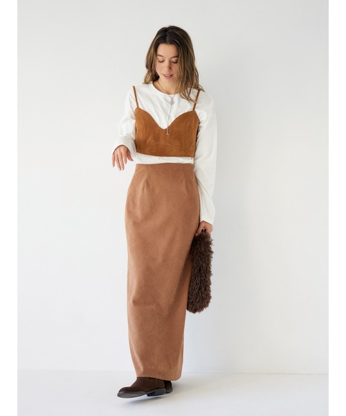 Ungrid(アングリッド)の「ピーチ起毛フィットスカート(スカート・レディース・チャコールグレー/ブラウン・MEDIUM/SMALL)」の17枚目の写真