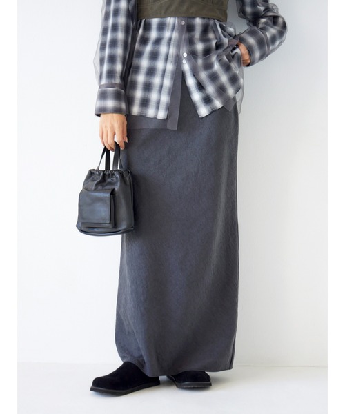 Ungrid(アングリッド)の「ピーチ起毛フィットスカート(スカート・レディース・チャコールグレー/ブラウン・MEDIUM/SMALL)」の10枚目の写真