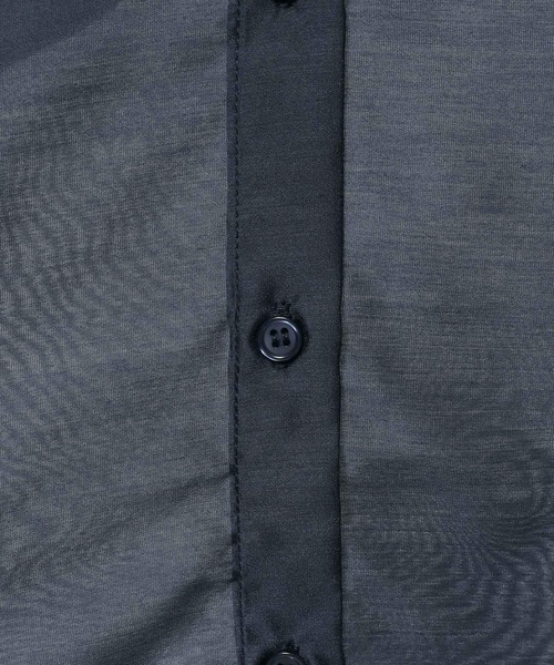 mysty woman(ミスティウーマン)の「バックデザインシアーシャツ574355(シャツ/ブラウス・レディース・ネイビー/ブラウン/アイボリー/グレイッシュブルー・FREE)」の8枚目の写真