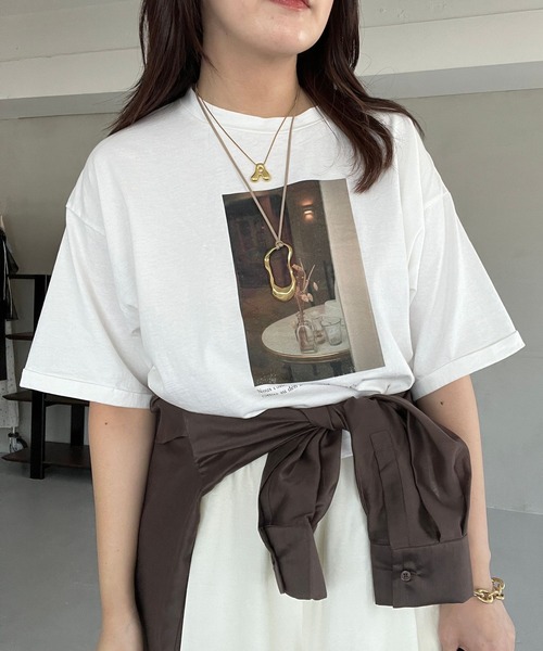 ブラウス シャツ バックデザインシアーシャツ574355 レディース バックデザインシアーシャツ574355（シャツ/ブラウス）｜mysty