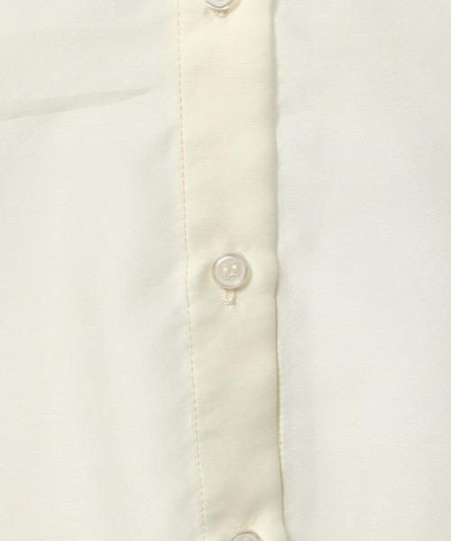 mysty woman(ミスティウーマン)の「バックデザインシアーシャツ574355(シャツ/ブラウス・レディース・ネイビー/ブラウン/アイボリー/グレイッシュブルー・FREE)」の5枚目の写真