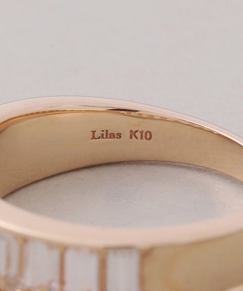 Lilas(リラ)の「ホワイトトパーズバケット9ピースリング K10(リング・レディース・ゴールド・11/15 /13)」の8枚目の写真