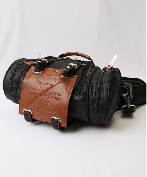 DEVICE（デバイス）の「DEVICE WORK 4way ヒップバッグ（ボディバッグ/ウエストポーチ・メンズ・カーキ/ブラック×ブラック/ブラック・FREE）」の19枚目の写真