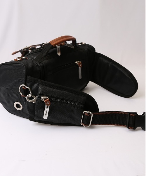 DEVICE（デバイス）の「DEVICE WORK 4way ヒップバッグ（ボディバッグ/ウエストポーチ・メンズ・カーキ/ブラック×ブラック/ブラック・FREE）」の22枚目の写真