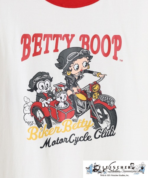 BETTY BOOP(ベティ・ブープ)の「ベティーブープ(TM)天竺半袖Tシャツ(Tシャツ/カットソー・メンズ・レッド/オートミール/ホワイト系/グレー系/チャコール/ブラック系・M/LL/L)」の21枚目の写真