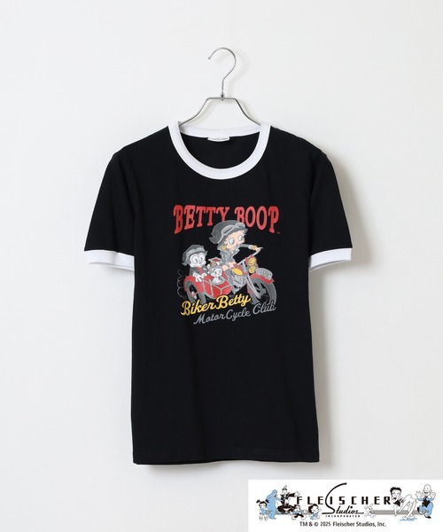 BETTY BOOP(ベティ・ブープ)の「ベティーブープ(TM)天竺半袖Tシャツ(Tシャツ/カットソー・メンズ・レッド/オートミール/ホワイト系/グレー系/チャコール/ブラック系・M/LL/L)」の18枚目の写真