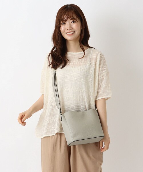 one'sterrace(ワンズテラス)の「◆Legato Largo レトロシボショルダー(ショルダーバッグ・レディース・ライトグレー系8/ライトグリーン系・99)」の14枚目の写真