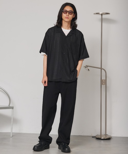 SEN TOKYO(セントーキョー)の「レースジャガードシャツ(シャツ/ブラウス・メンズ・ホワイト/ブラック・L/M)」の14枚目の写真